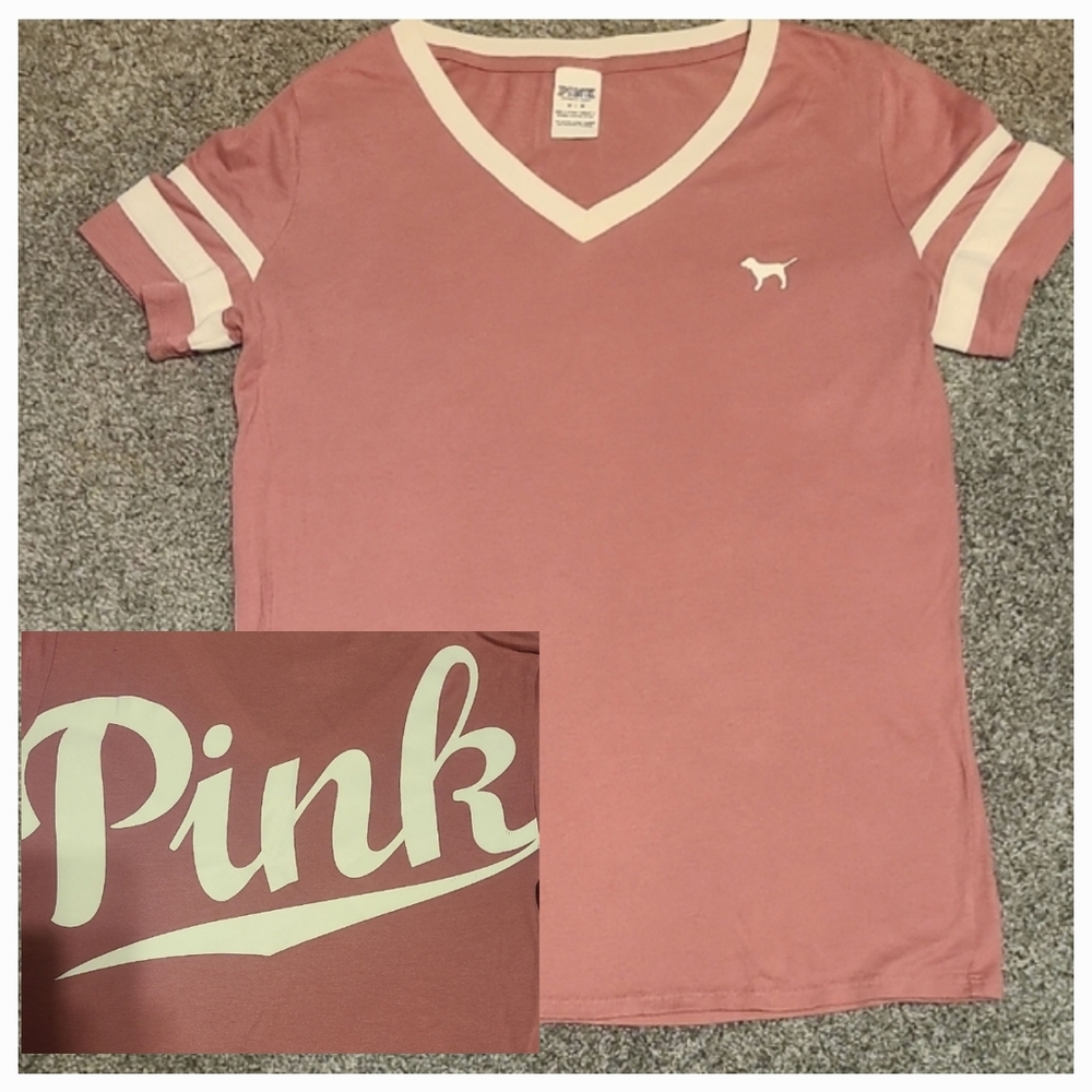 PINK Victoria's Secret Mauve Short Sleeve Tee